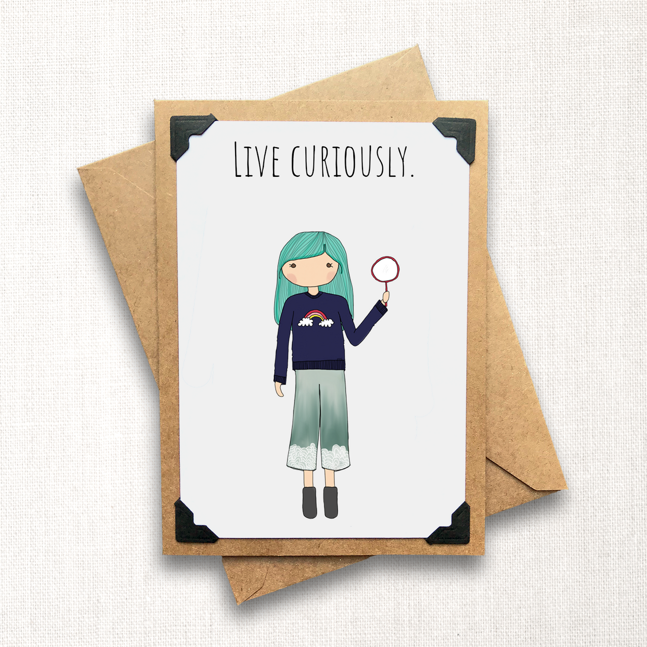 Live Curiously Note Card
